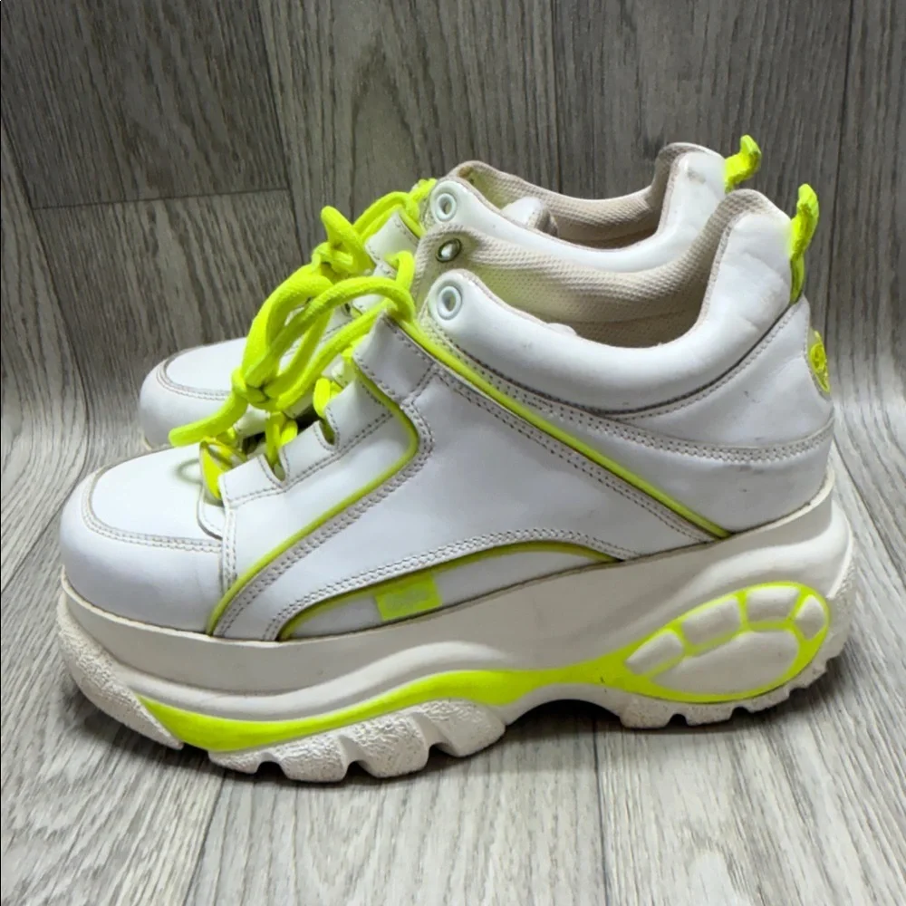 Buffalo Platform Sneakers with Neon Accents
